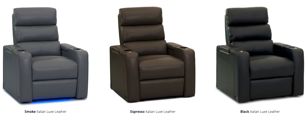 Biografsofa HR Dream Luxe Straight Black/Smoke/Espresso