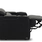 Biografsofa HR Dream Luxe Straight Black/Smoke/Espresso