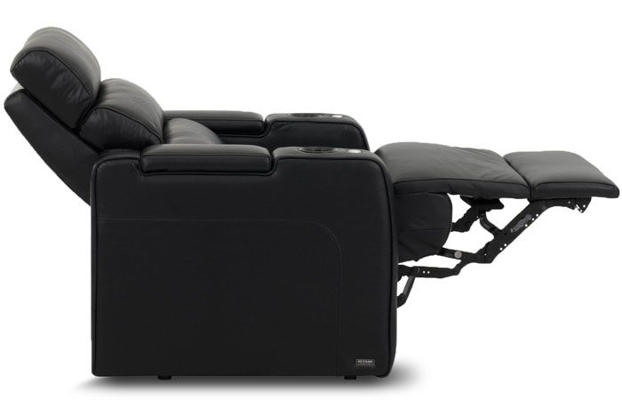 Biografsofa HR Dream Luxe Straight Black/Smoke/Espresso