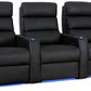 Biografsofa HR Dream Luxe Straight Black/Smoke/Espresso